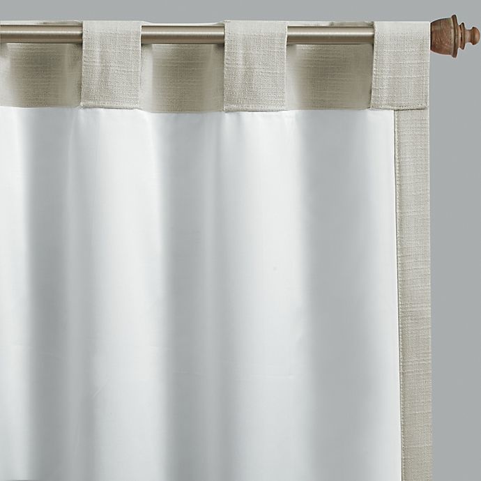 slide 4 of 5, Bee & Willow Home Textured Weave Rod Pocket Window Curtain Panel - Pumice, 63 in