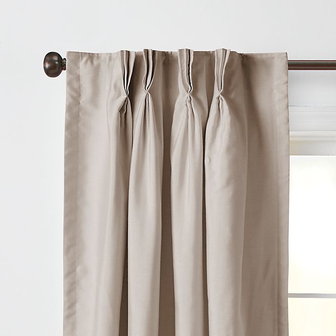 slide 2 of 2, Wamsutta Vintage Manteux Pinch Pleat Window Curtain Panel - Grey, 63 in