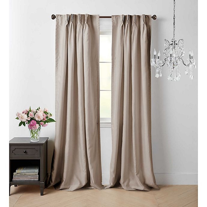 slide 1 of 2, Wamsutta Vintage Manteux Pinch Pleat Window Curtain Panel - Grey, 63 in