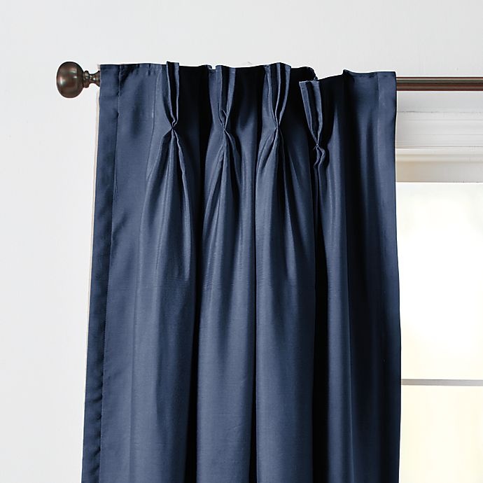 slide 2 of 2, Wamsutta Vintage Manteux Pinch Pleat Window Curtain Panel - Navy, 108 in