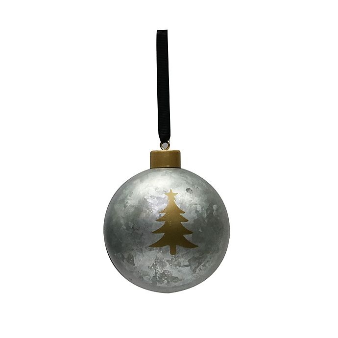 slide 2 of 4, Bee & Willow Home Ball Ornaments - Galvanized, 3 ct