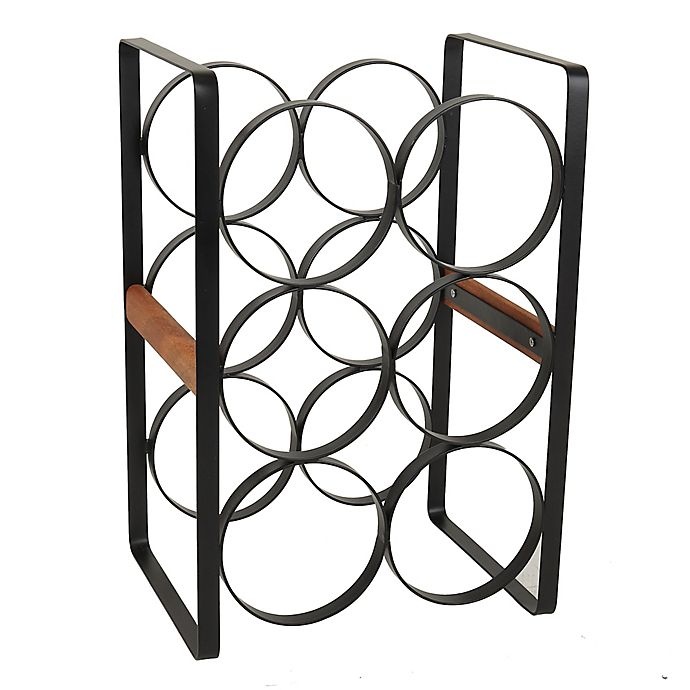 slide 2 of 4, Artisanal Kitchen Supply Wine Rack - Black, 6 ct