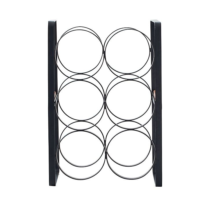 slide 3 of 4, Artisanal Kitchen Supply Wine Rack - Black, 6 ct