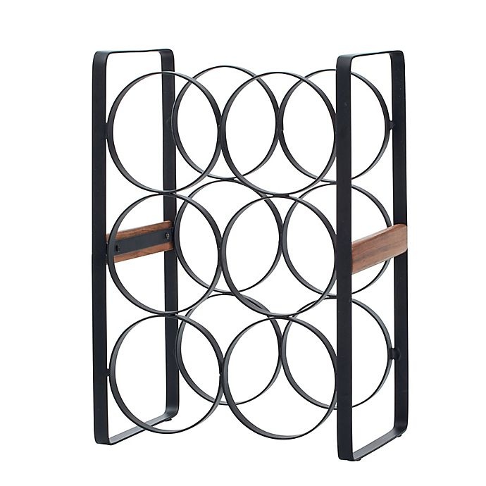 slide 4 of 4, Artisanal Kitchen Supply Wine Rack - Black, 6 ct