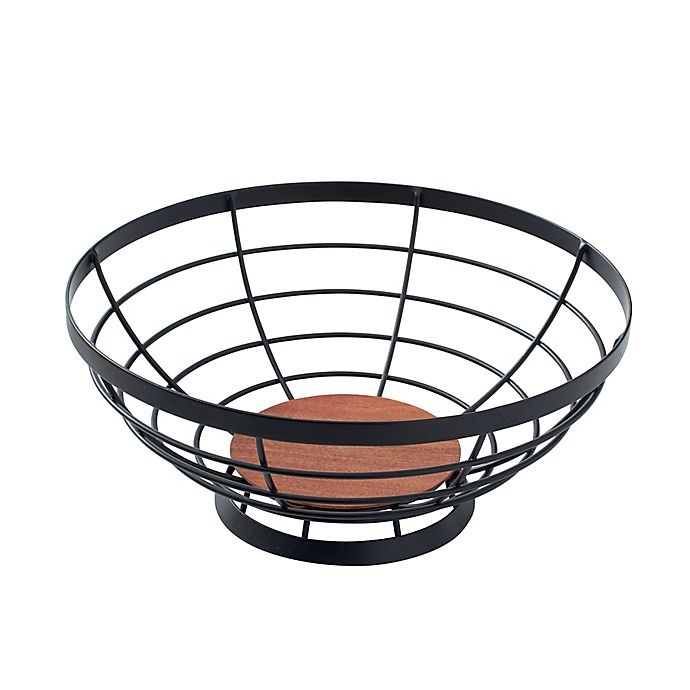 slide 3 of 5, Artisanal Kitchen Supply Open Fruit Bowl - Black, 1 ct