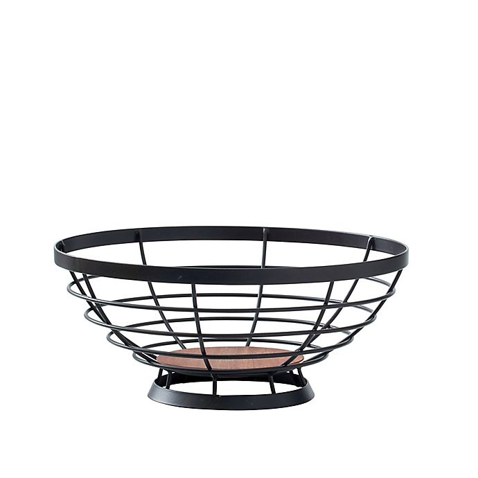 slide 4 of 5, Artisanal Kitchen Supply Open Fruit Bowl - Black, 1 ct