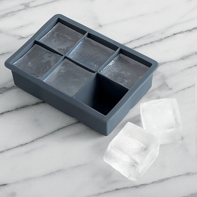 slide 2 of 3, SALT Set of 2 Silicone King Cube Ice Trays - Grey, 1 ct