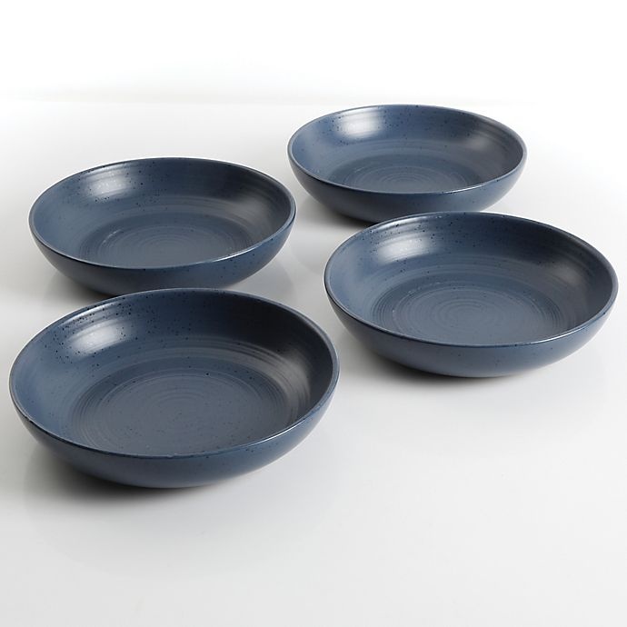 slide 2 of 7, Bee & Willow Home Milbrook Dinner Bowls - Blue, 4 ct