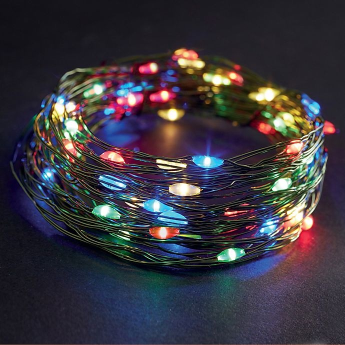 slide 2 of 2, Winter Wonderland Multicolored Micro Lights, 60 ct