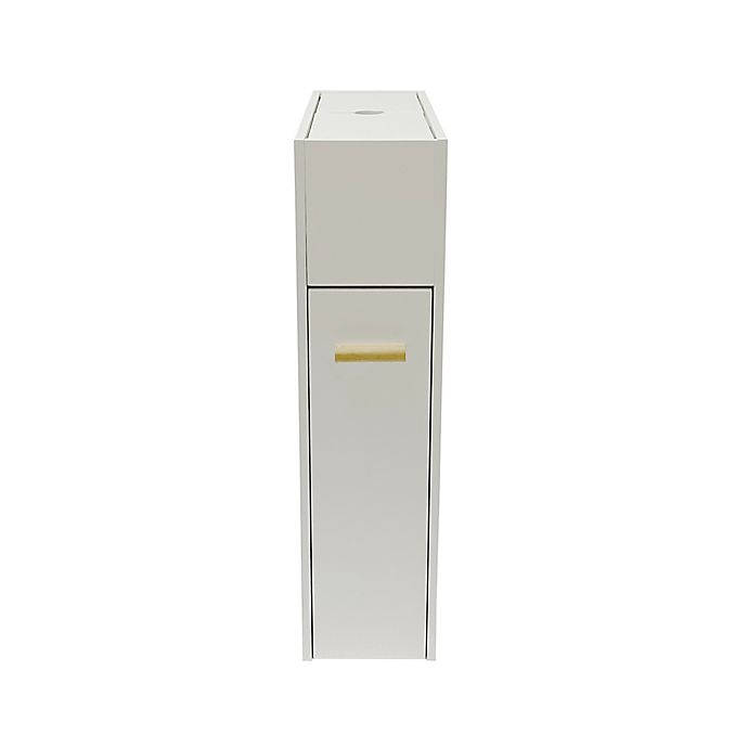 slide 2 of 2, SALT Narrow Space Saver Cabinet - White, 1 ct