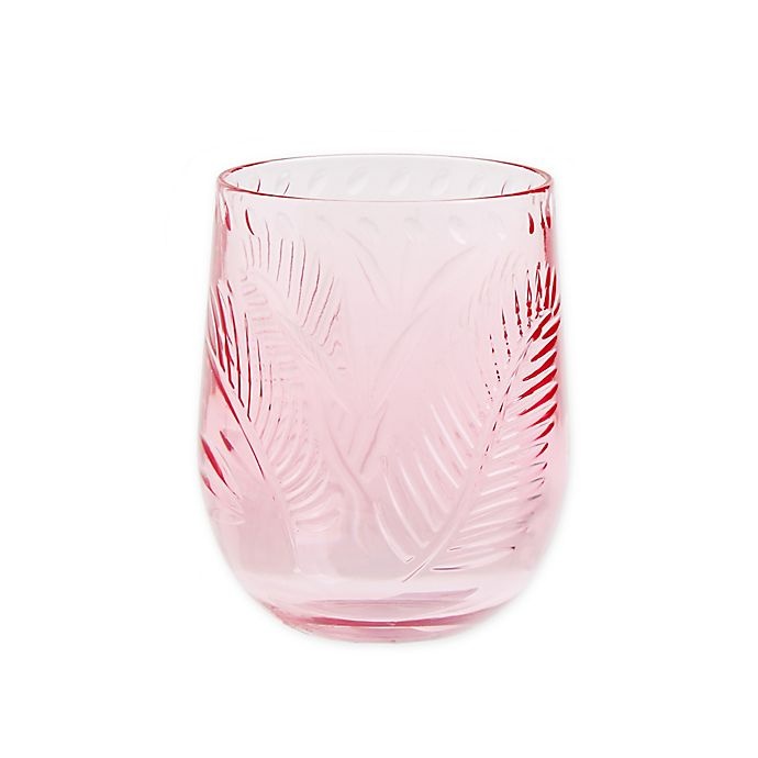 slide 4 of 11, W Home Palm Cut Stemless Wine Glass, 1 ct