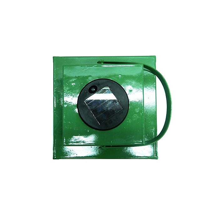 slide 4 of 7, W Home Solar Palm Lantern - Green, 1 ct