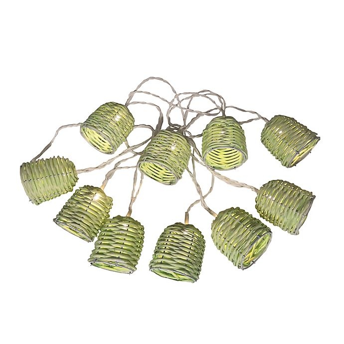 slide 4 of 7, Destination Summer Lantern Party String Lights - Celadon, 1 ct