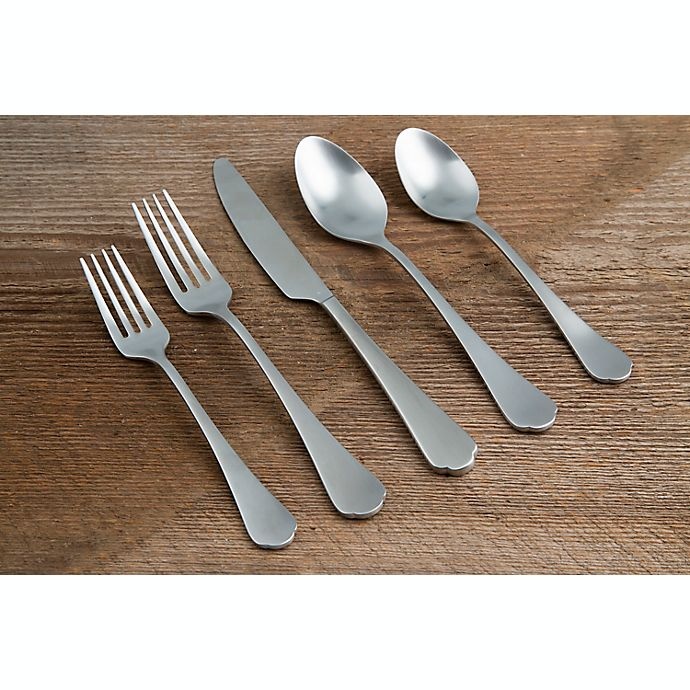 slide 3 of 7, Bee & Willow Home Portsmouth Satin Flatware Set - Silver, 20 ct