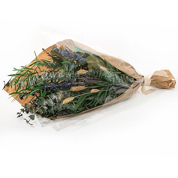 slide 2 of 4, Bee & Willow Home Mixed Dried Floral Bouquet - Green/Purple, 1 ct