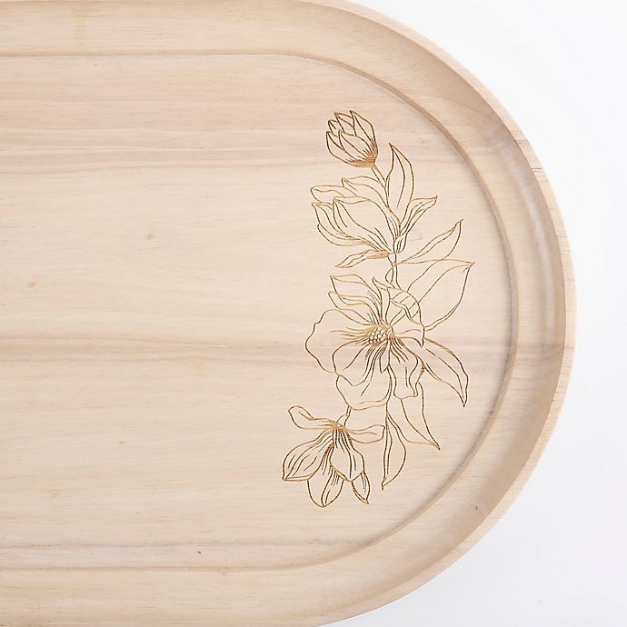 slide 2 of 2, Bee & Willow Home Botanical Oval Serving Tray, 18.5 in