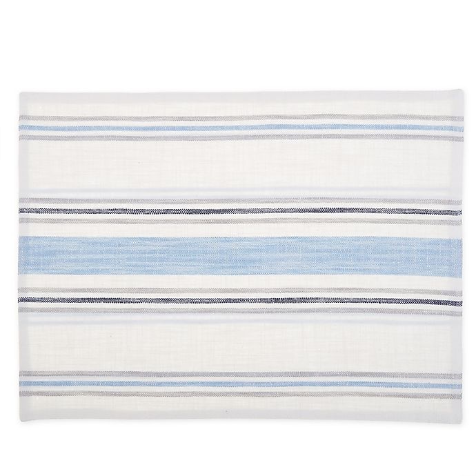 slide 1 of 2, Bee & Willow Home Multi Stripe Reversible Placemats, 4 ct