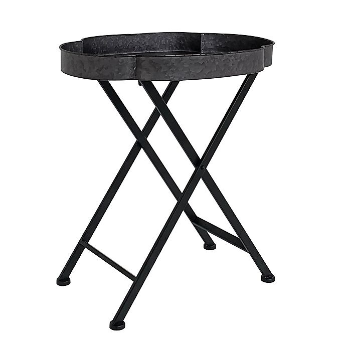 slide 2 of 5, Bee & Willow Home Metal Folding Tray Table - Black, 1 ct