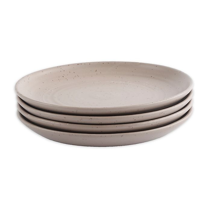 slide 1 of 2, Bee & Willow Home Milbrook Appetizer Plates - Mocha, 4 ct