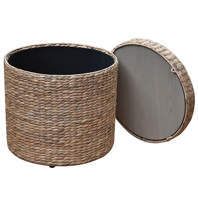 slide 5 of 7, Bee & Willow Home Water Hyacinth Storage Ottoman - Natural, 1 ct