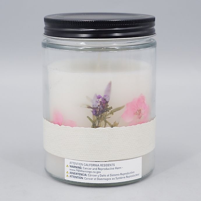 slide 2 of 2, Bee & Willow Home Silver Peony Spring Floral Glass Jar Candle, 15 oz