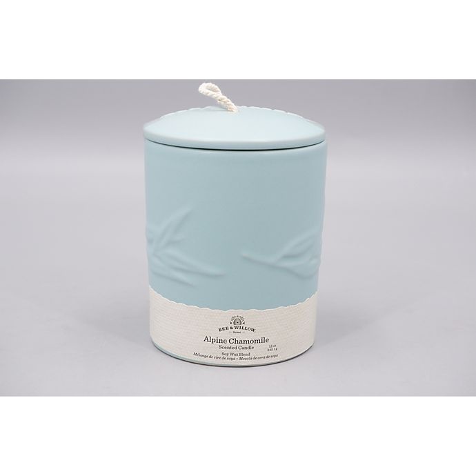 slide 3 of 3, Bee & Willow Home Alpine Chamomile Spring Embossed Ceramic Candle, 12 oz