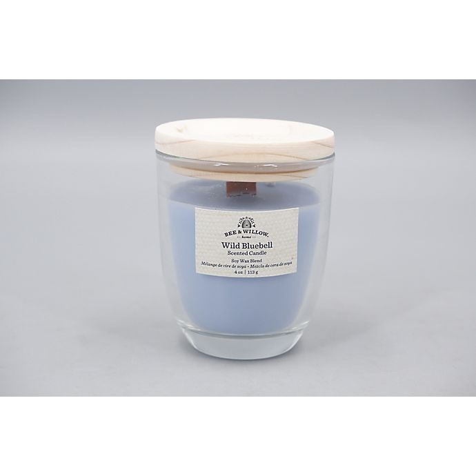 slide 3 of 3, Bee & Willow Home Wild Bluebell Glass Candle, 4.5 oz