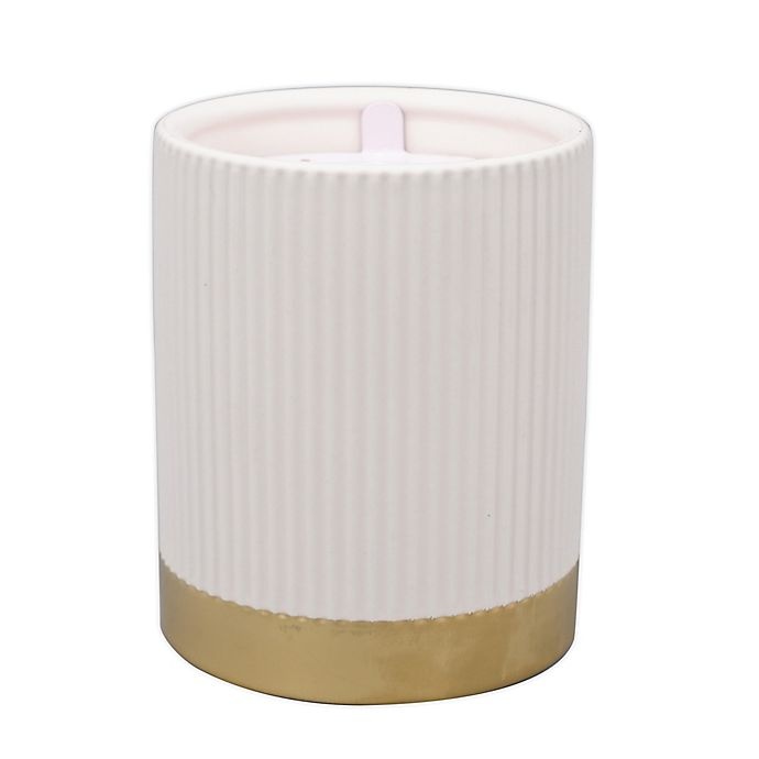 slide 1 of 1, O&O by Olivia & Oliver Neroli Fluted Metallic Band Jar Candle - Pink, 14.5 oz