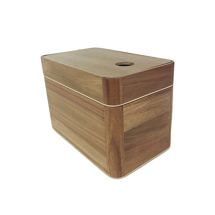 slide 3 of 4, Haven Stackable Wood Vanity Organizer - Acacia, 1 ct