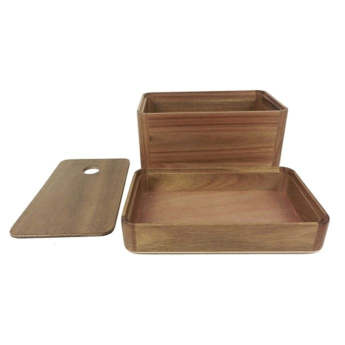 slide 4 of 4, Haven Stackable Wood Vanity Organizer - Acacia, 1 ct