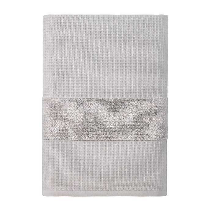 slide 1 of 2, Haven Organic Cotton Waffle & Terry Bath Sheet - Lunar Rock, 1 ct