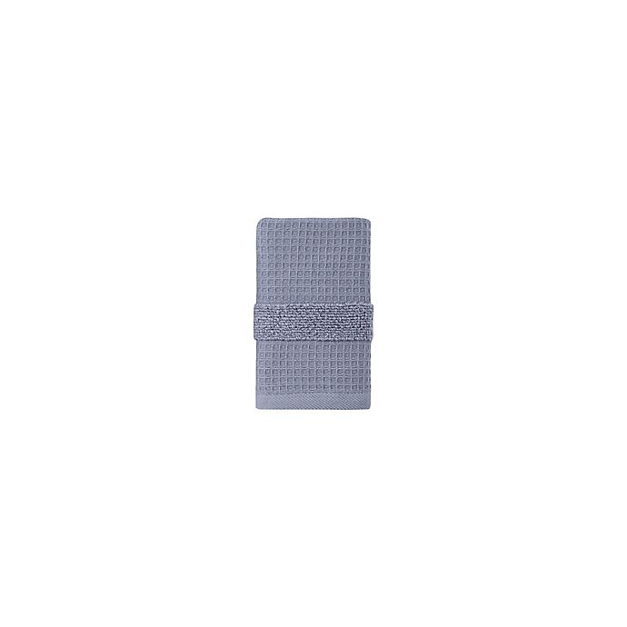 slide 1 of 2, Haven Organic Cotton Waffle & Terry Washcloth - Folkstone Grey, 1 ct