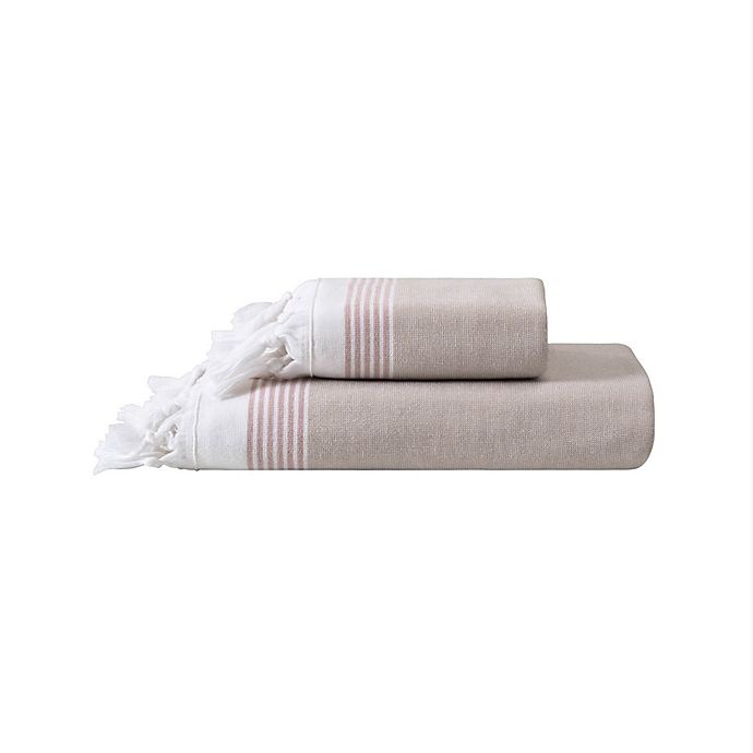 slide 2 of 2, Haven Organic Cotton Flatweave Hand Towel - Pumice, 1 ct