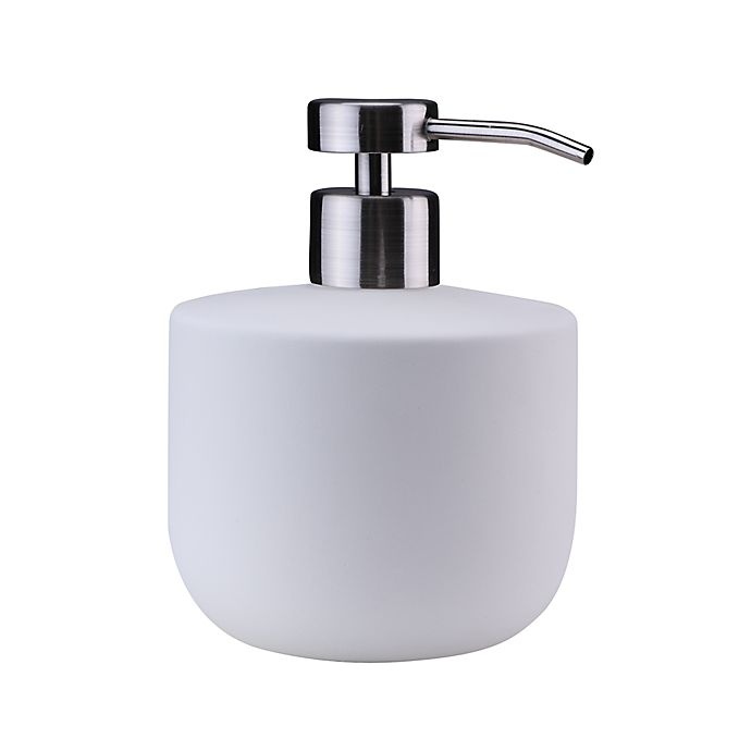 slide 1 of 6, Haven Daylesford Stoneware Lotion Dispenser - Coconut Milk, 1 ct