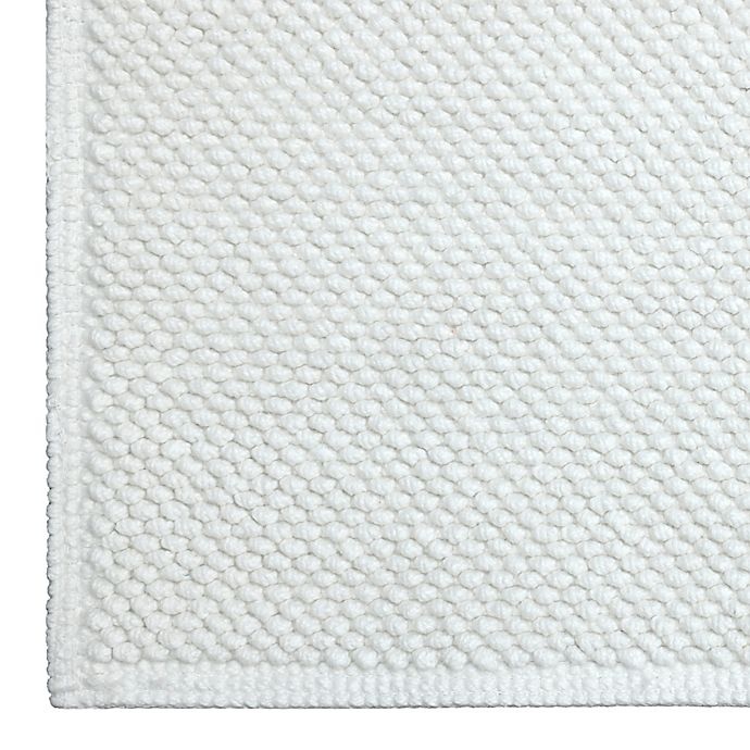 slide 3 of 5, Haven Chunky Loop Organic Cotton Bath Rug - Bright White", 21 in x 34 in