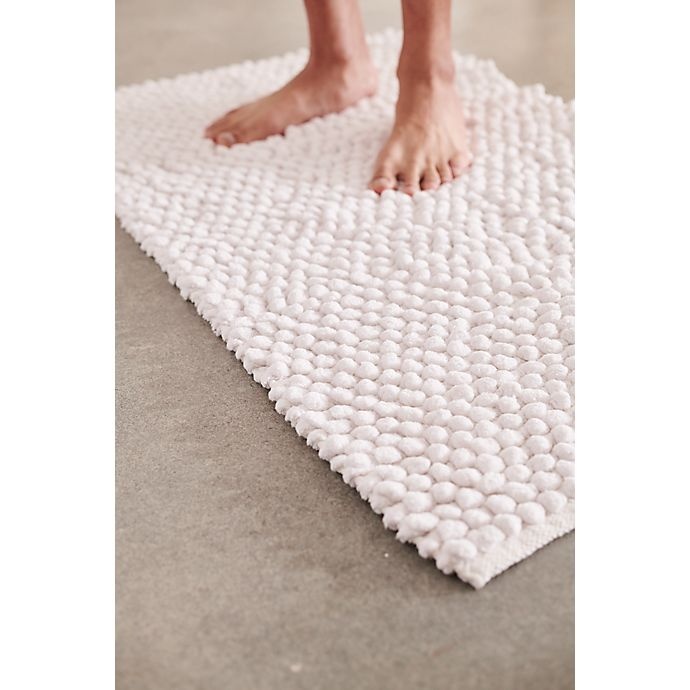 slide 5 of 5, Haven Chunky Loop Organic Cotton Bath Rug - Pumice", 21 in x 34 in