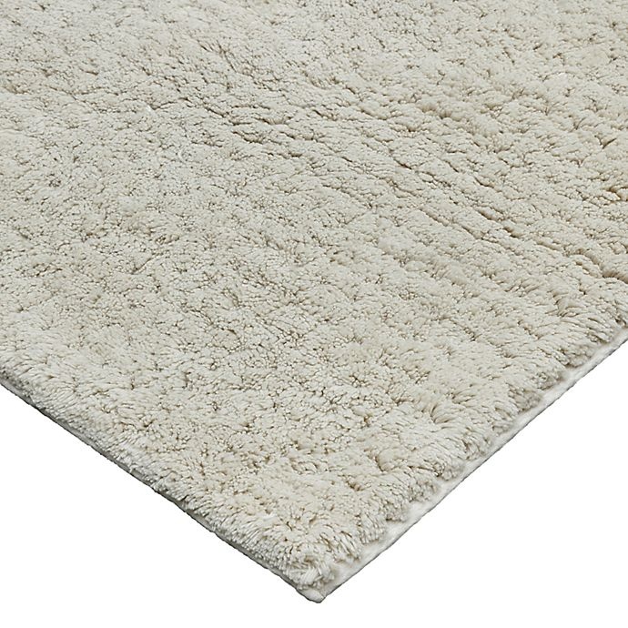 slide 4 of 4, Haven Waffle Organic Cotton Bath Rug - Pumice'', 21 in x 34 in