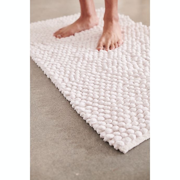 slide 7 of 7, Haven Pebble Bath Rug - Harbor Mist", 24 in x 40 in