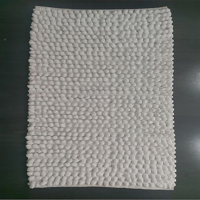 slide 2 of 4, Haven Pebble Bath Rug - Coconut Milk'', 21 in x 34 in