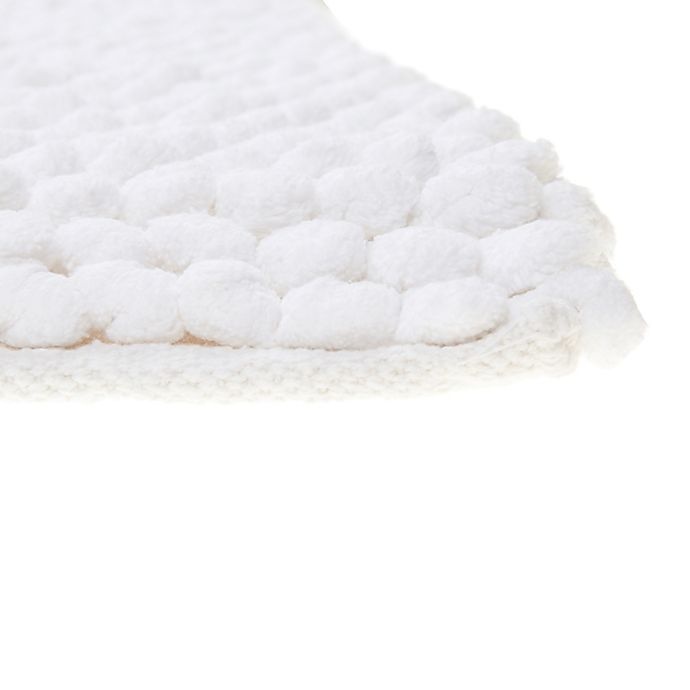 slide 3 of 4, Haven Pebble Bath Rug - Coconut Milk'', 21 in x 34 in