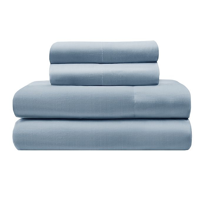 slide 2 of 2, Marmalade 144-Thread Count Twin Sheet Set - Blue Fog, 1 ct