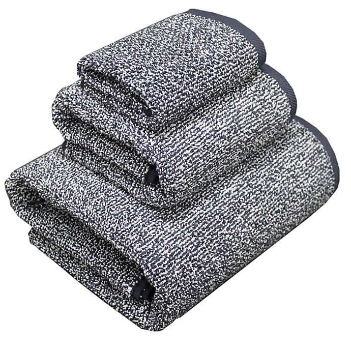 slide 2 of 2, Haven Heathered Pebble Hand Towel - Mood Indigo, 1 ct