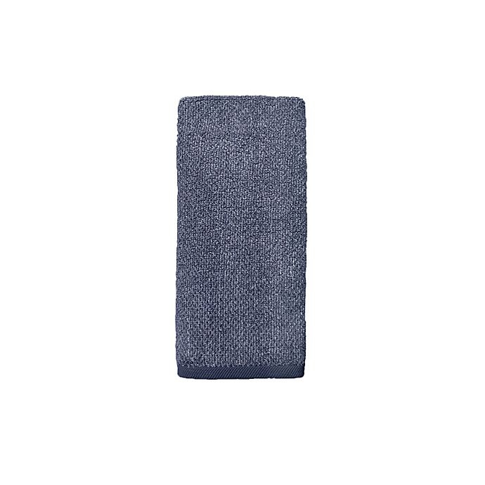 slide 1 of 2, Haven Heathered Pebble Hand Towel - Mood Indigo, 1 ct