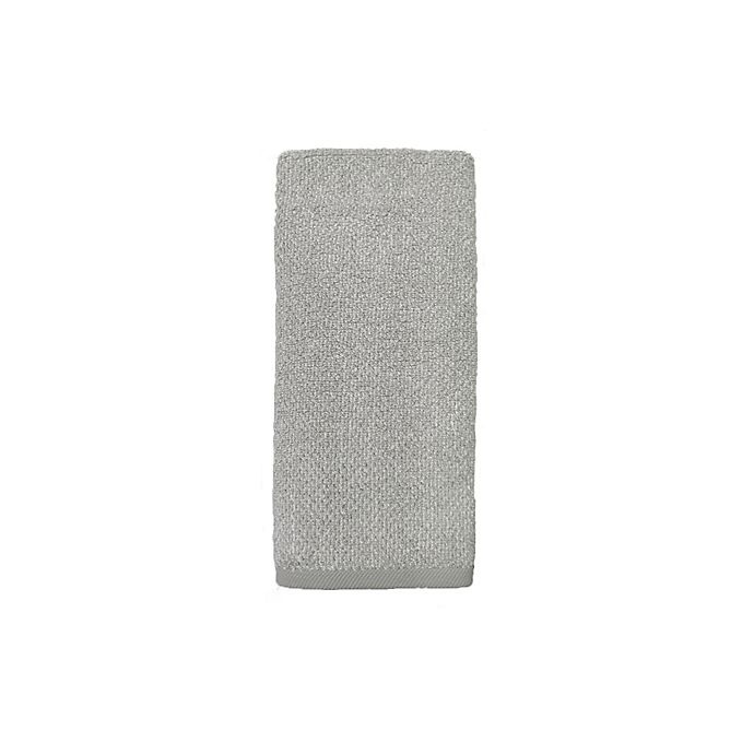 slide 1 of 2, Haven Heathered Pebble Hand Towel - Harbor Mist, 1 ct