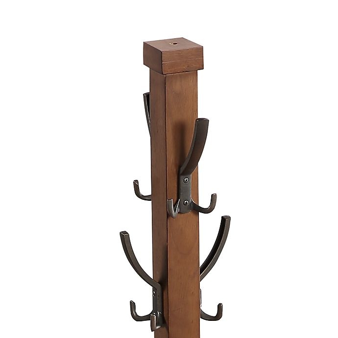 slide 4 of 4, Bee & Willow Home Solid Wood Coat Rack - Walnut, 1 ct