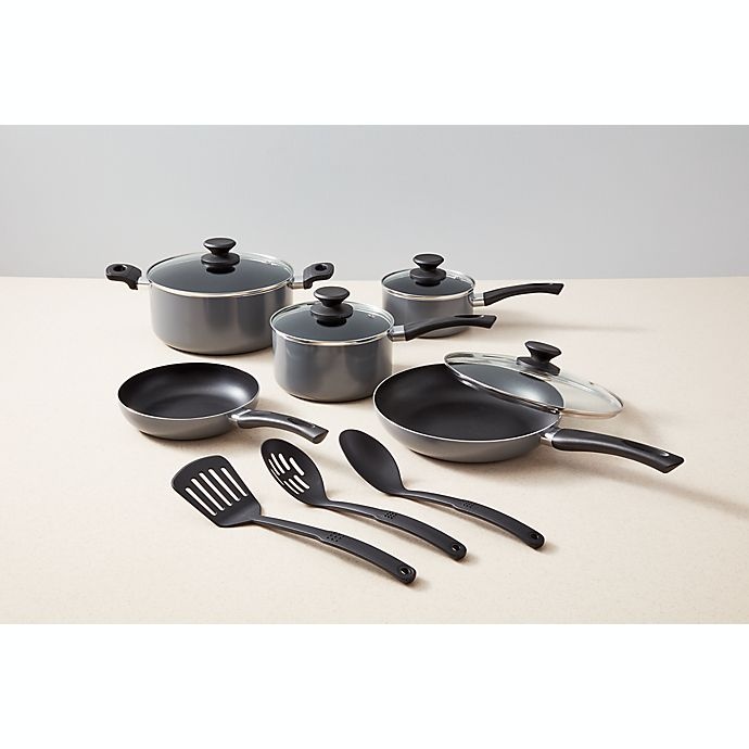 slide 12 of 12, Simply Essential Nonstick Aluminum Cookware Set, 12 ct