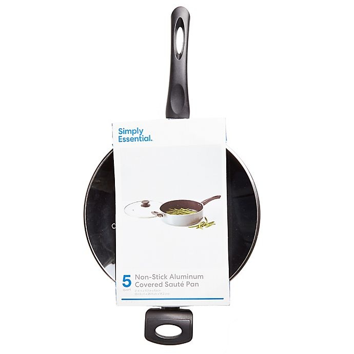 slide 2 of 5, Simply Essential Nonstick Aluminum Covered Saute Pan, 5 qt