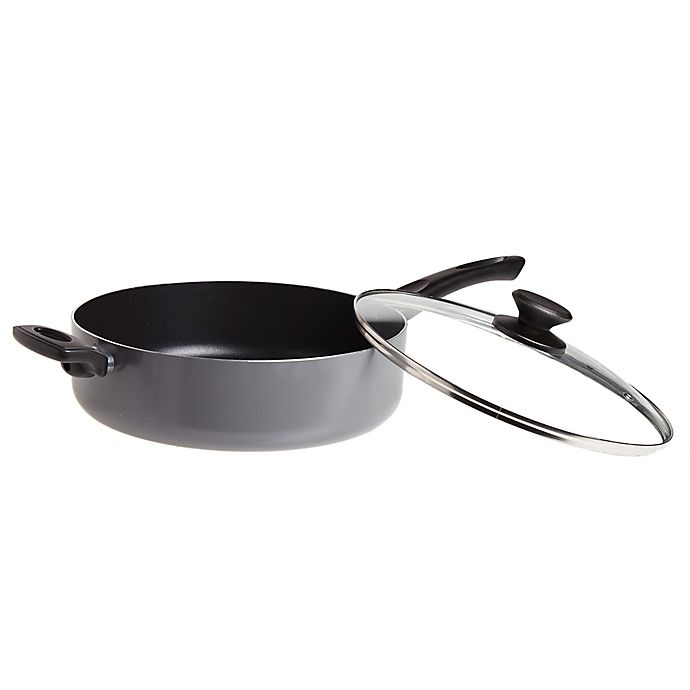 slide 3 of 5, Simply Essential Nonstick Aluminum Covered Saute Pan, 5 qt