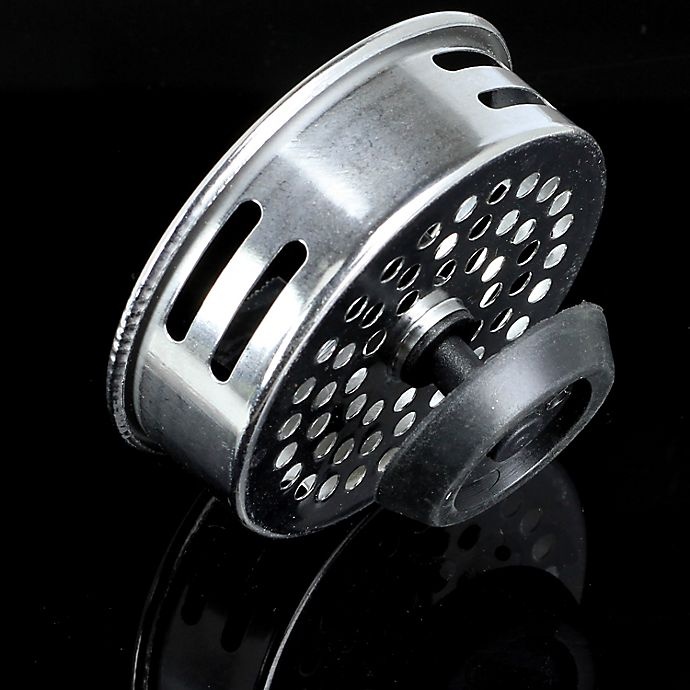 slide 2 of 4, Simply Essential Stainless Steel Sink Strainer with Stopper, 1 ct