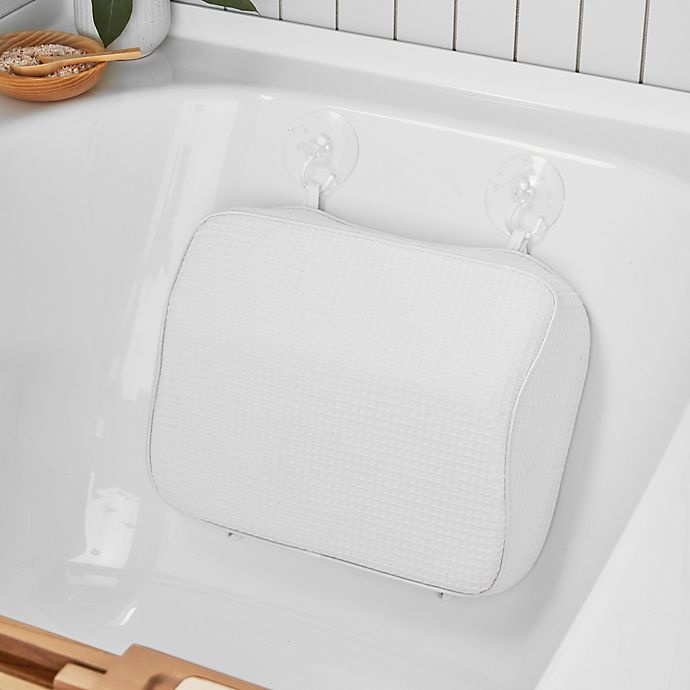 slide 8 of 9, Haven Reversible Memory Foam Bath Pillow - White, 1 ct